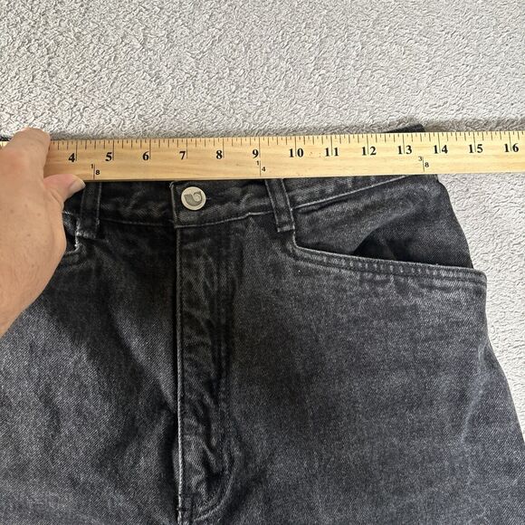 Sync By Union Bay Black Jeans Women's 27x29 High Rise Straight Leg Mom Jeans - Picture 6 of 10